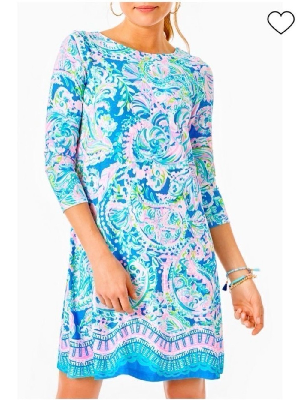 Lilly Pulitzer Ophelia Swing Dress  Rayon Jersey Knit Dress Large